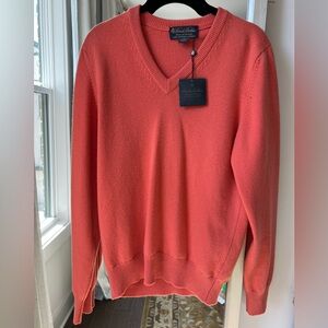 Brooks Brothers 3-Ply Cashmere V-Neck Sweater